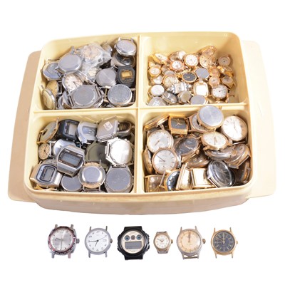 Lot 1088 - A collection of ladies' and gentlemen's vintage wristwatches.
