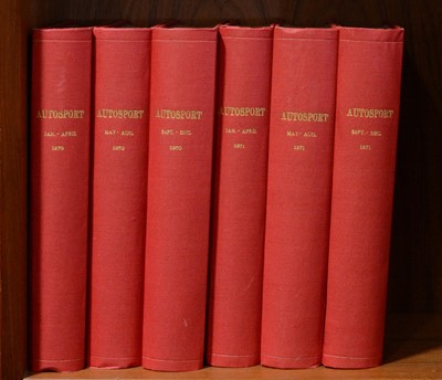 Lot 259 - AUTOSPORT magazine: eleven bound volumes, 1960s-1970s