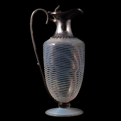 Lot 302 - Victorian silver-mounted claret jug, W & G Sissons, London 1879.
