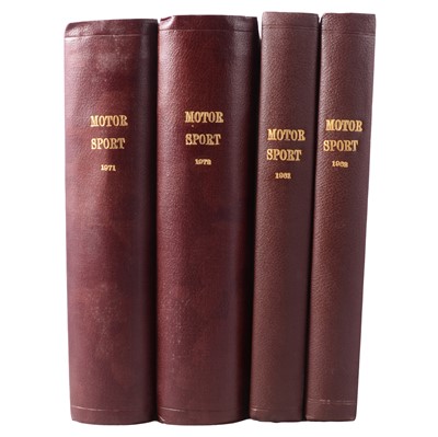 Lot 260 - MOTORSPORT magazine: nineteen bound volumes, 1952-1972