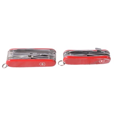 Lot 298 - Victorinox - Swiss Champ and Evolution S17 pocket knives.