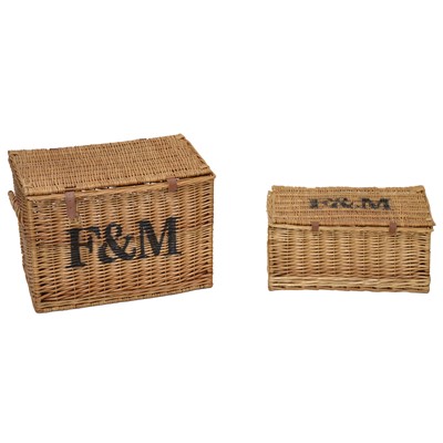Lot 505 - Two Fortnum & Mason cane hampers
