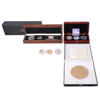 Lot 285 - Six silver proof coins sets / coins.