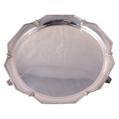 Lot 303 - Silver salver