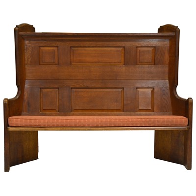 Lot 346 - Victorian oak corner pew