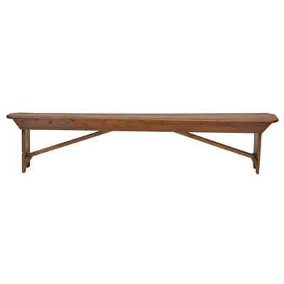 Lot 486 - Pine boot room bench