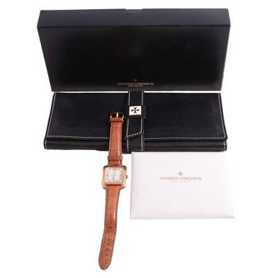 Lot 1003 - Vacheron Constantin - an 18 carat yellow gold Toledo Historiques automatic wristwatch.