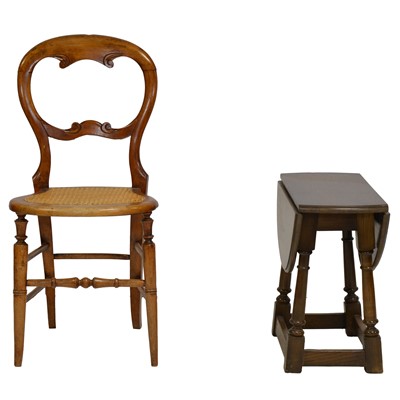 Lot 338 - Wall shelves, bedroom chair and coffee table