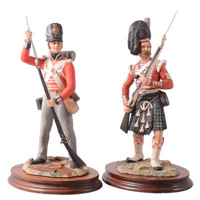 Lot 94 - Two Border Fine Arts models of Riflemen