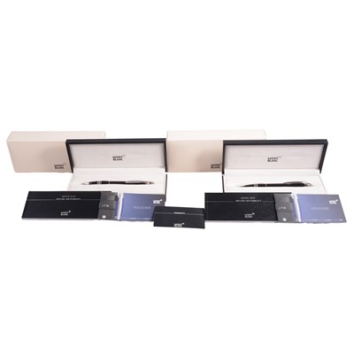 Lot 380 - Montblanc - Starwalker black resin retractable rollerball and pencil.