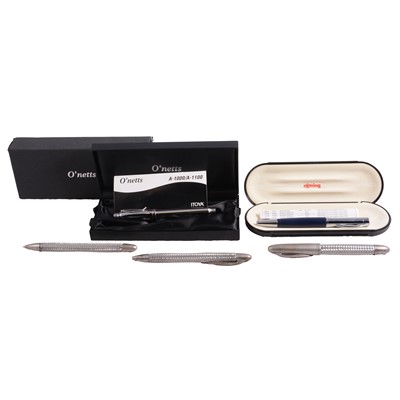 Lot 391 - Itoya - O'netts fountain pen and a Rotring fountain pen, Porsche