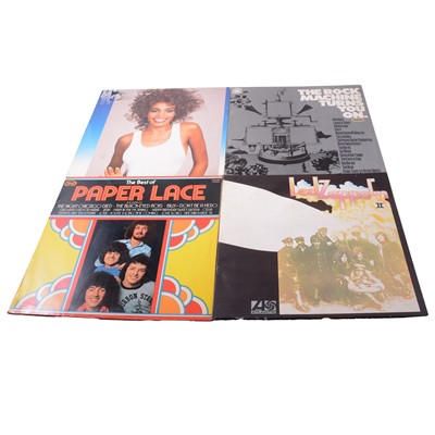 Lot 133A - A box of Long Playing records and a box of singles.
