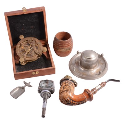 Lot 201 - Coach lamps; brass and copperwares, etc.
