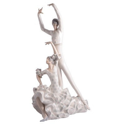 Lot 41 - Large Lladro porcelain group, Flamenco dancers