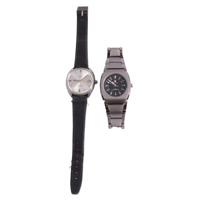Lot 1018 - Omega and a Swiss Army Quartz style watch.