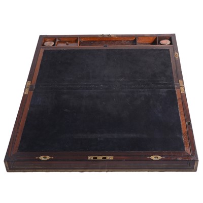 Lot 69 - Victorian mahogany writing box