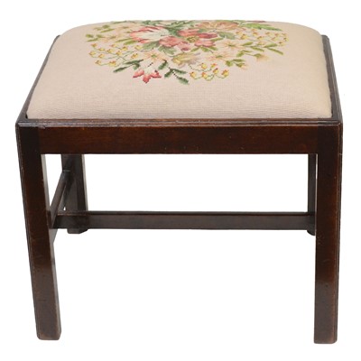 Lot 328 - Georgian mahogany stool