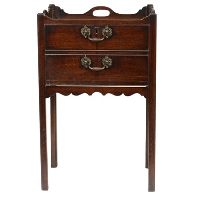 Lot 333 - George III mahogany night cupboard