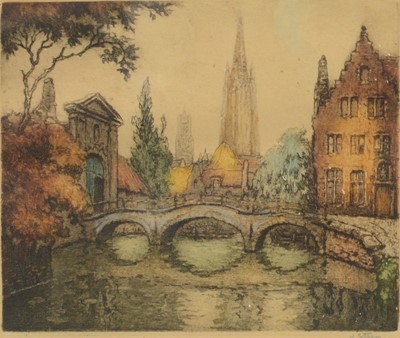Lot 363 - Ten Kronheim colour prints and three other topographical prints