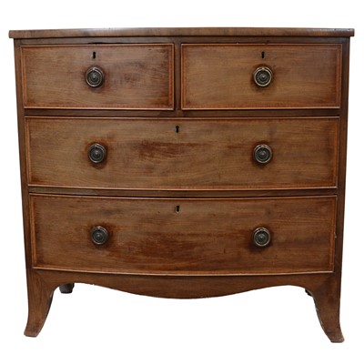 Lot 337 - Victorian mahogany bowfront chest of drawers