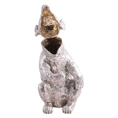 Lot 107 - Extremely rare Victorian silver jug in the form of a bear