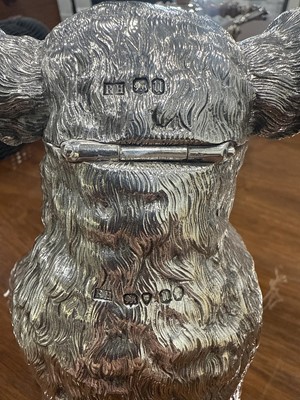 Lot 107 - Extremely rare Victorian silver jug in the form of a bear