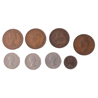 Lot 283 - A collection of Victoria and later British coins, some silver content.