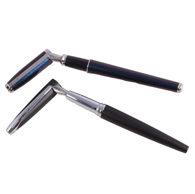 Lot 394 - Dupont, Cross and Porsche- two fountain pens, three other pen/pencils.