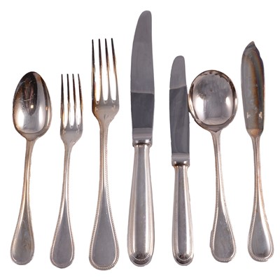 Lot 129A - Modern canteen plated cutlery, Christofle, France