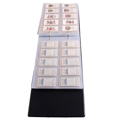 Lot 171 - Album of cigarette cards - birds, cars, RAF badges, modern aircraft and others.