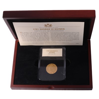 Lot 287 - A George III Gold Spade Guinea, 1791.