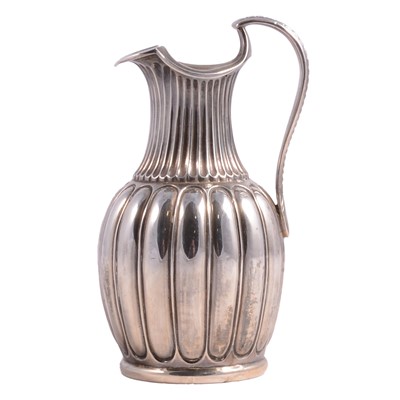 Lot 99 - Silver jug, traces of gilt