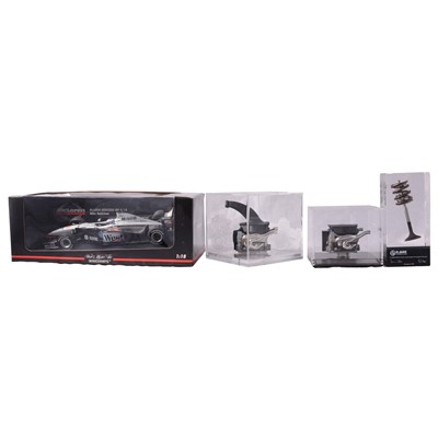 Lot 140 - Motorsport; a collection of presentation model engines and cars