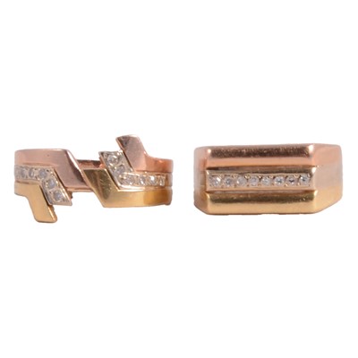 Lot 108A - Two diamond rings.
