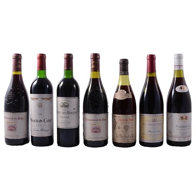 Lot 262 - Seven bottles of assorted French vintage wine