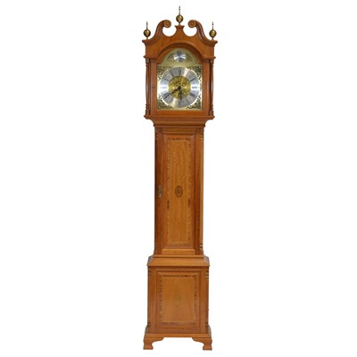 Lot 346 - Modern mahogany longcase clock