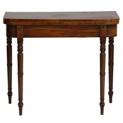 Lot 361 - George III mahogany card table