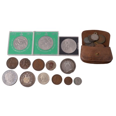 Lot 270 - William IIII and later coins, some silver content.