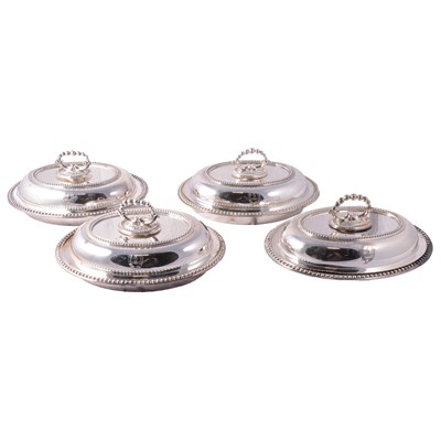Lot 161 - Set of four silver-plated serving dishes, Elkington, Mason & Co.