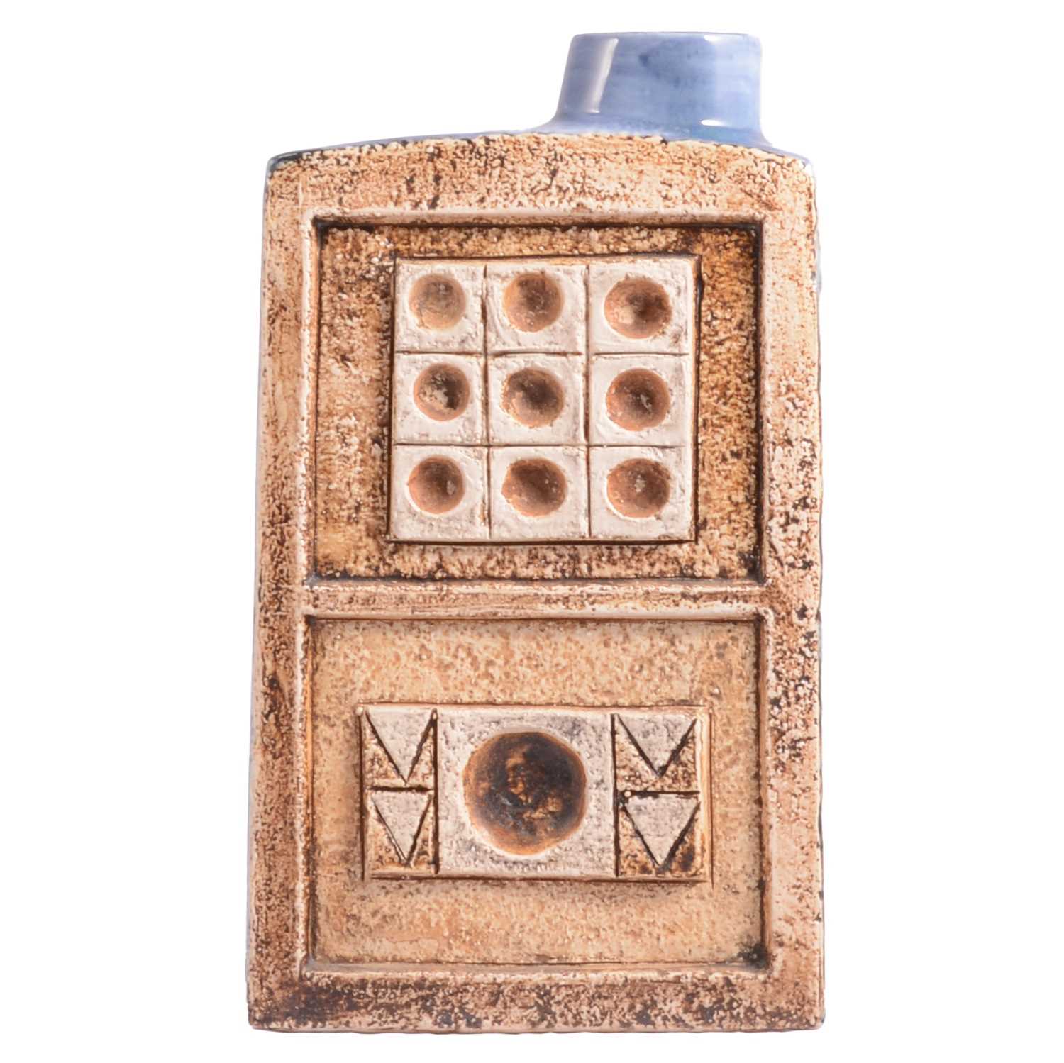 Lot 16 - Sue Bladen for Troika Pottery, a Chimney flask vase