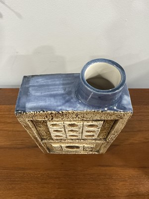 Lot 16 - Sue Bladen for Troika Pottery, a Chimney flask vase