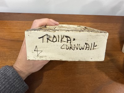 Lot 16 - Sue Bladen for Troika Pottery, a Chimney flask vase