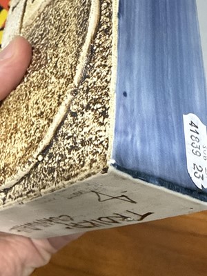 Lot 16 - Sue Bladen for Troika Pottery, a Chimney flask vase