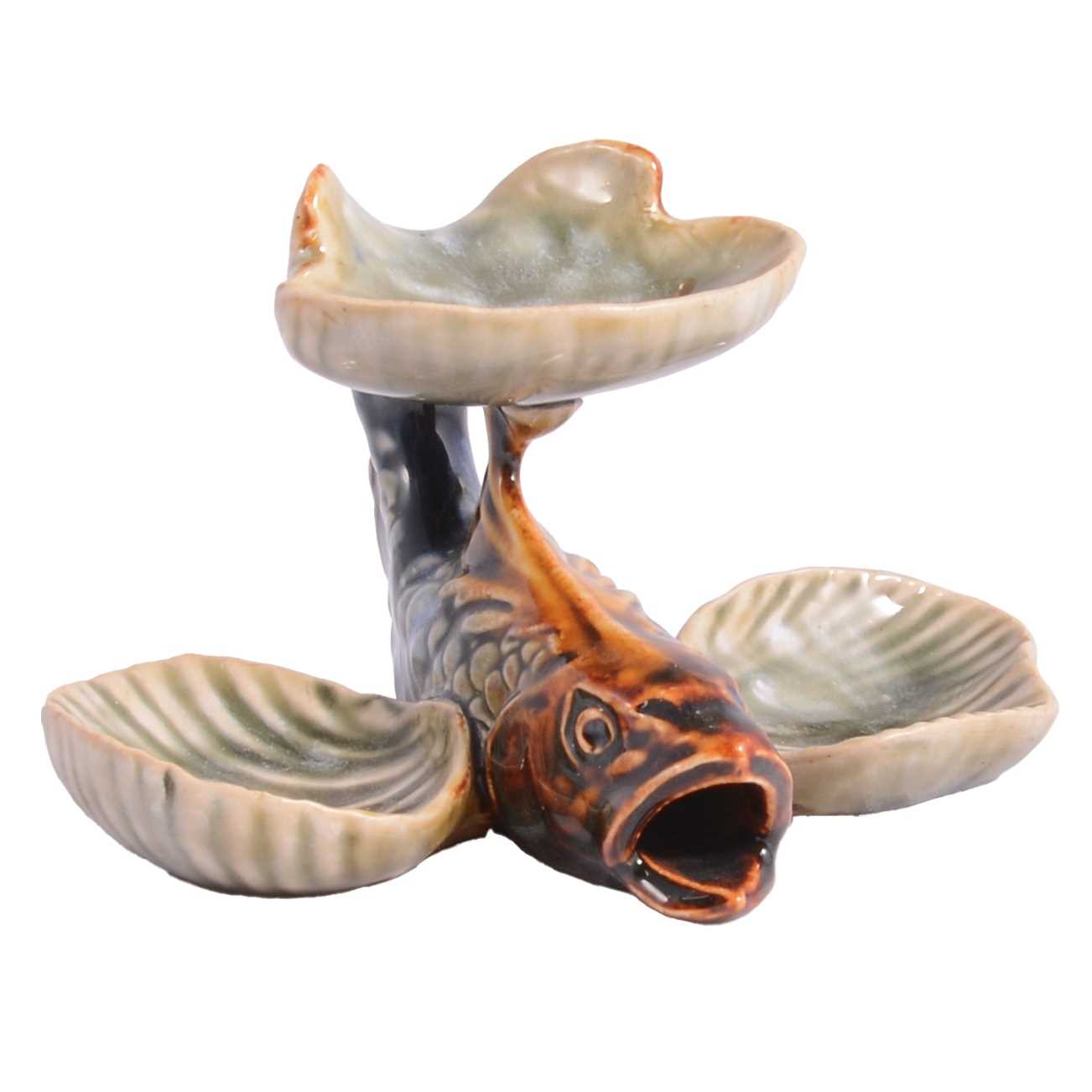 Lot 3 - Mark V Marshall, attributed, for Doulton Lambeth, a novelty stoneware salt