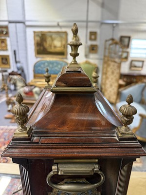Lot 313 - George III mahogany bracket clock, Eardley Norton, London