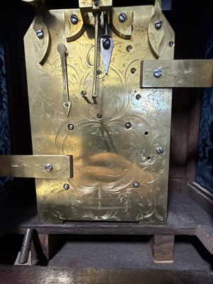Lot 313 - George III mahogany bracket clock, Eardley Norton, London