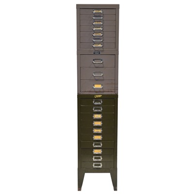Lot 451 - Set of metal filling drawers