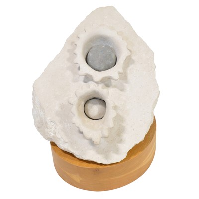 Lot 149 - Contemporary carved stone sculpture - organic form
