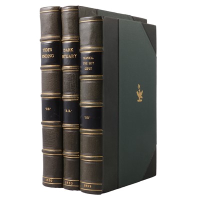 Lot 227 - 'BB' Denys Watkins-Pitchford, three First Editions, wild fowling interest, leather bound.