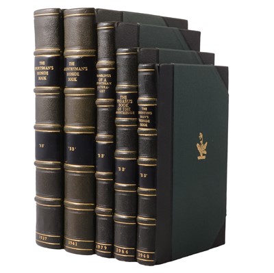 Lot 231 - 'BB' Denys Watkins-Pitchford, five First Editions, country pursuits, leather bound.